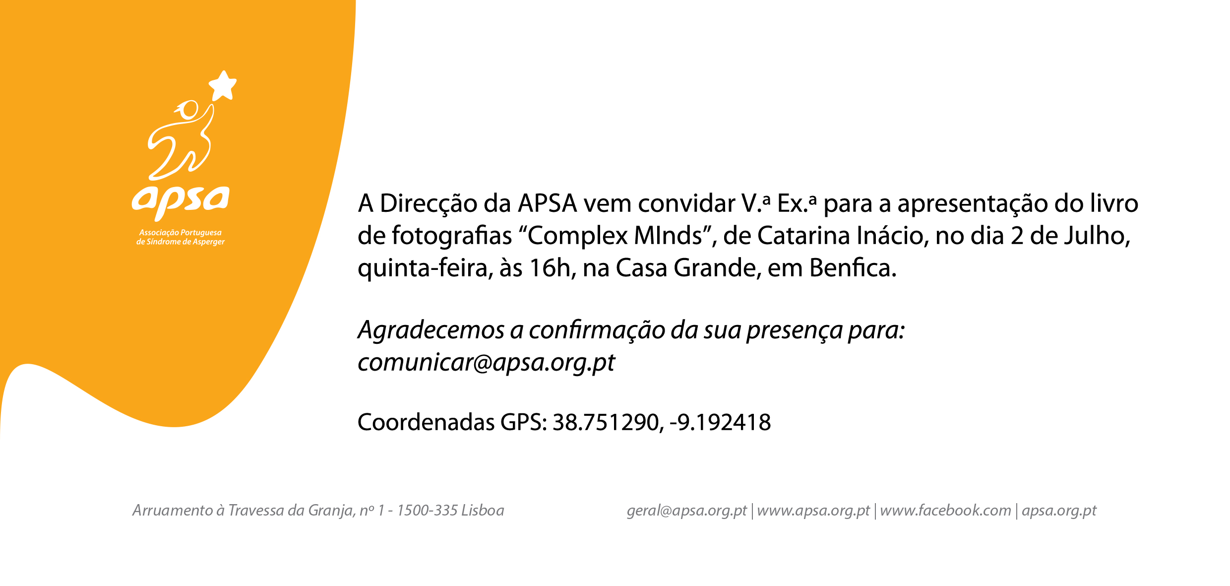 convite complex minds laranja